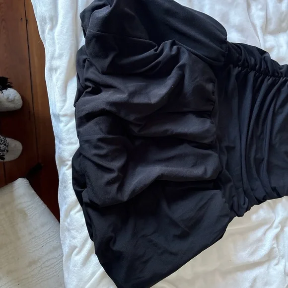 Little black dress by Steve Madden Chic Black Ruched Dress - Picture 6 of 6